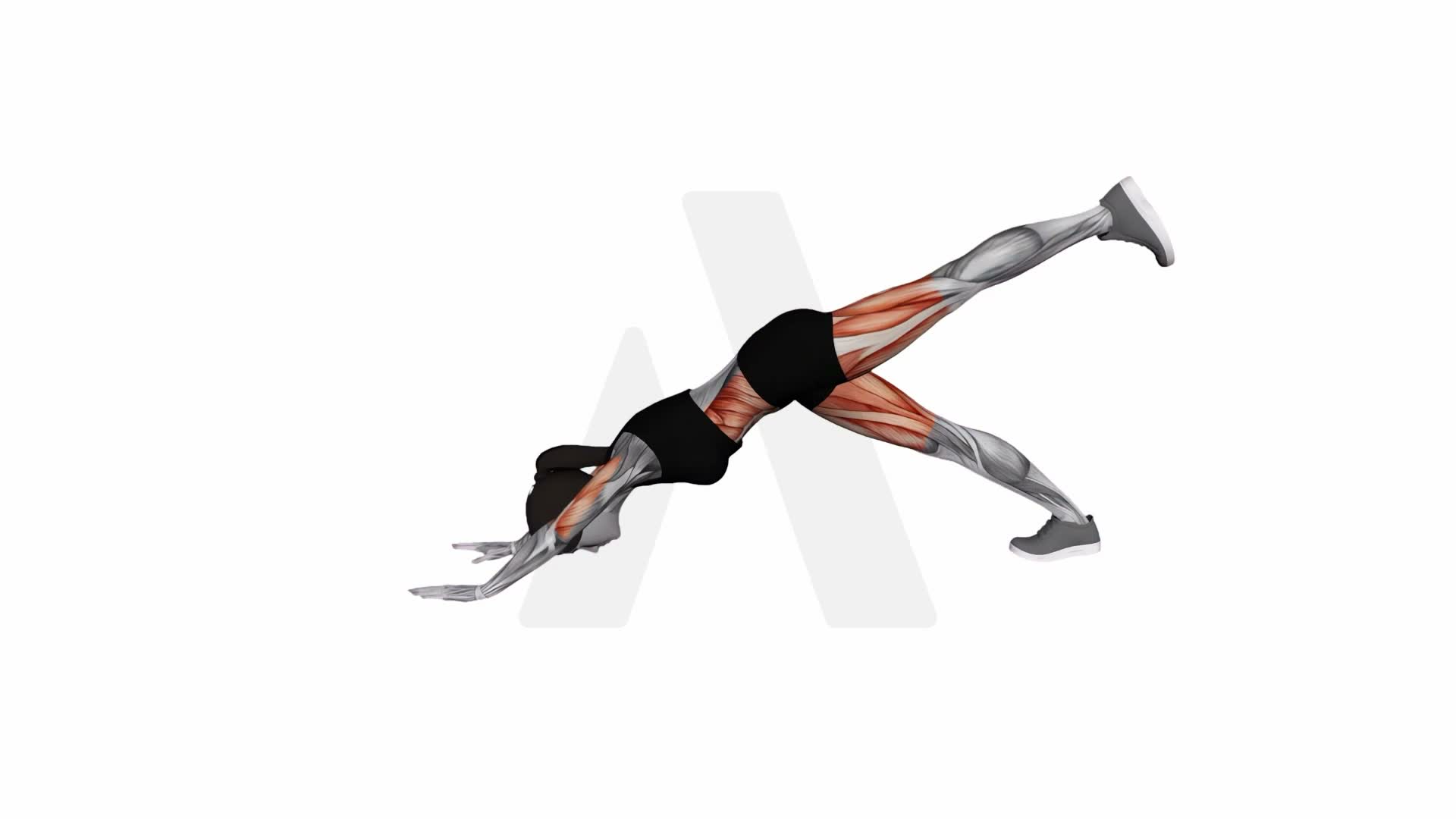 3 Leg Chatarunga Pose exercise demonstration