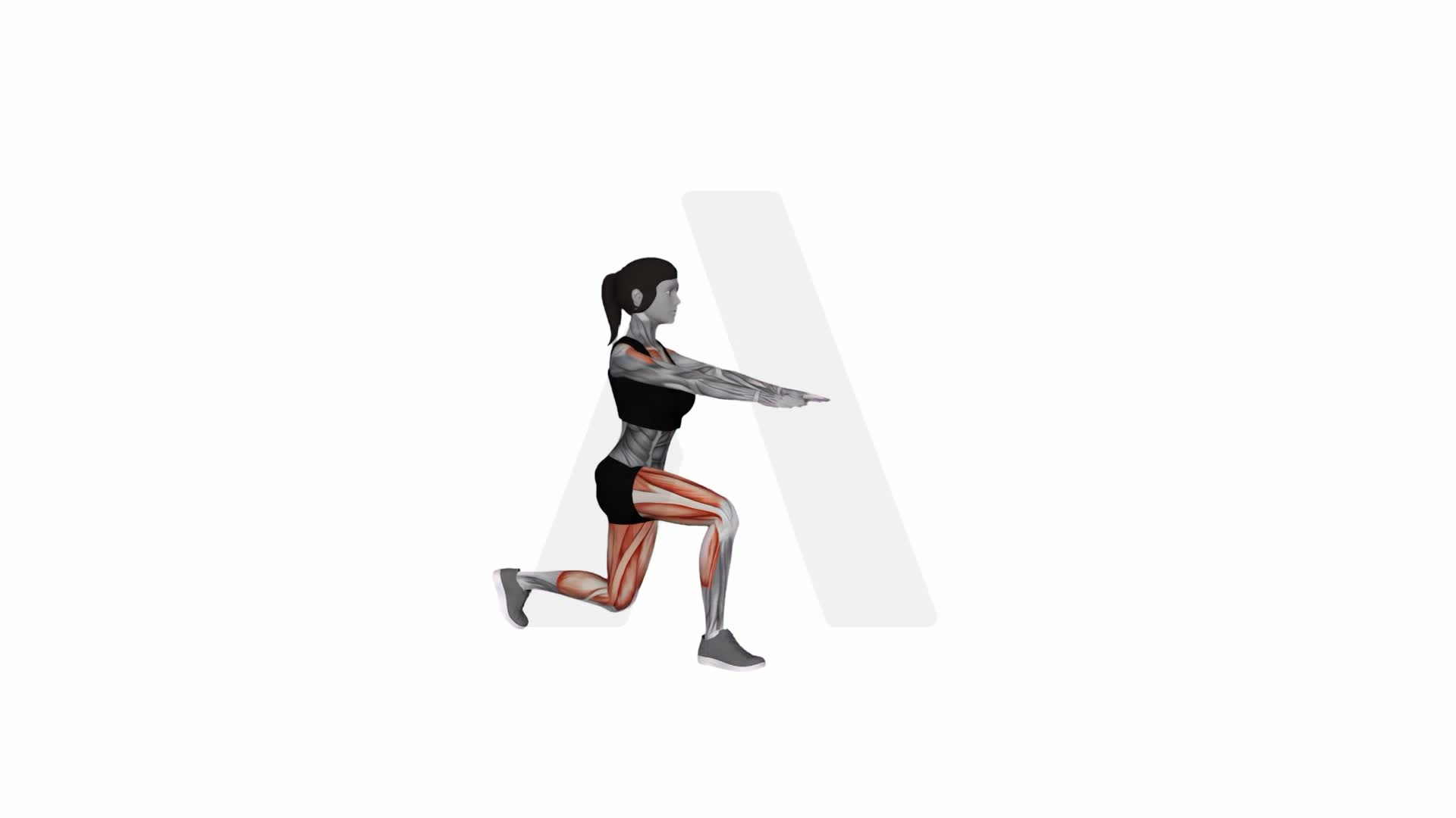 4 Reverse Lunge And 4 Side Taps exercise demonstration
