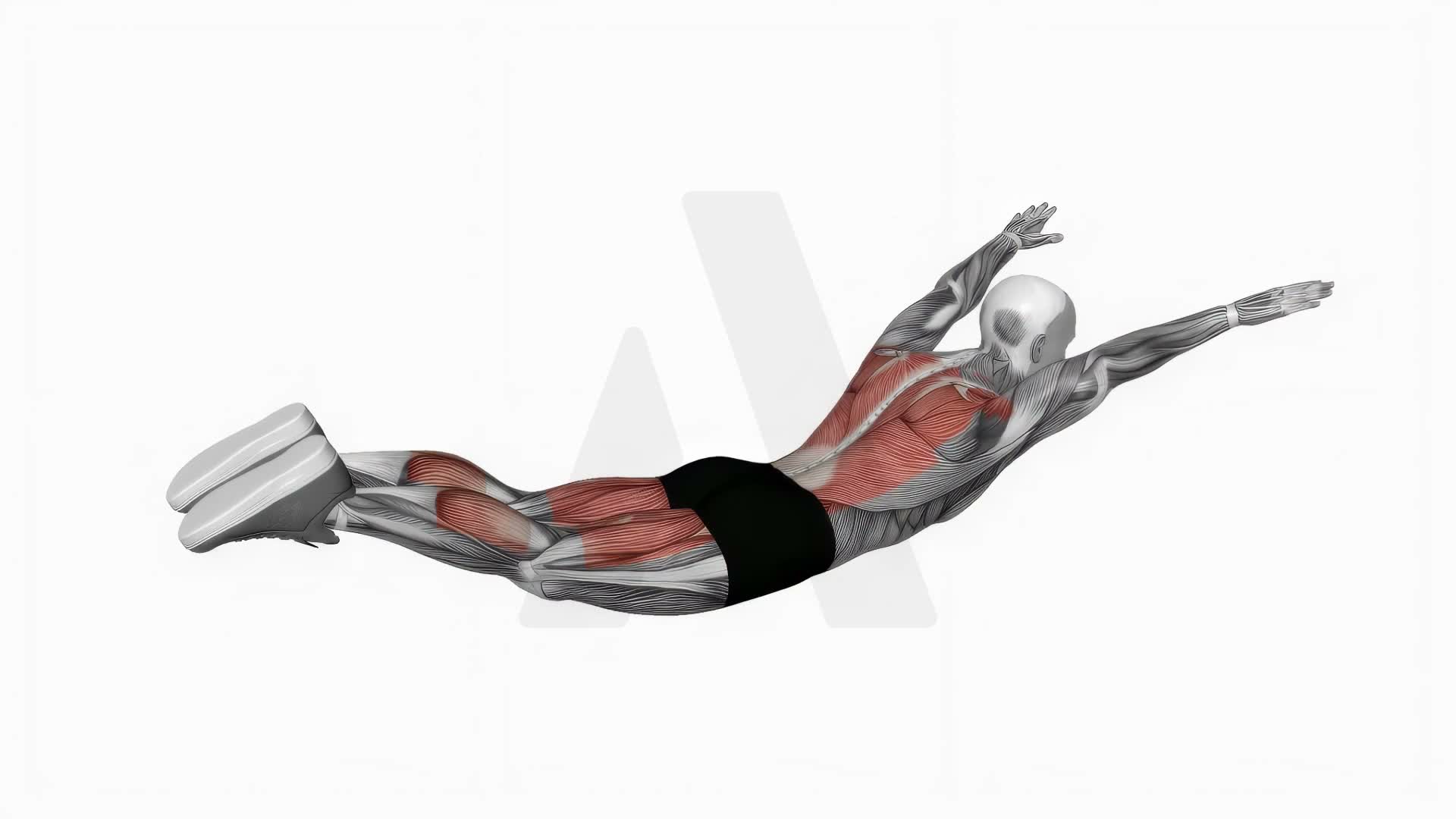 Around The World Superman Hold exercise demonstration