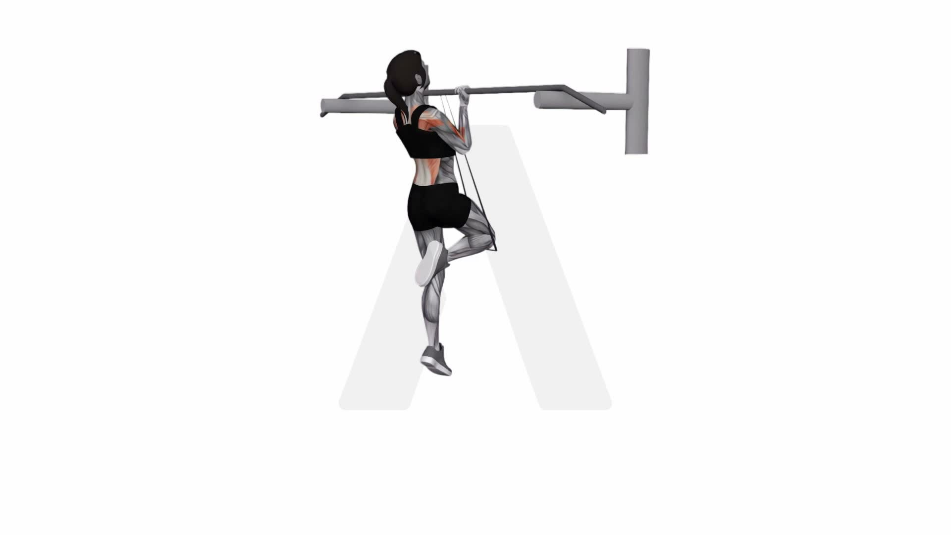 Band Assisted Chin Up (From Knee) exercise demonstration