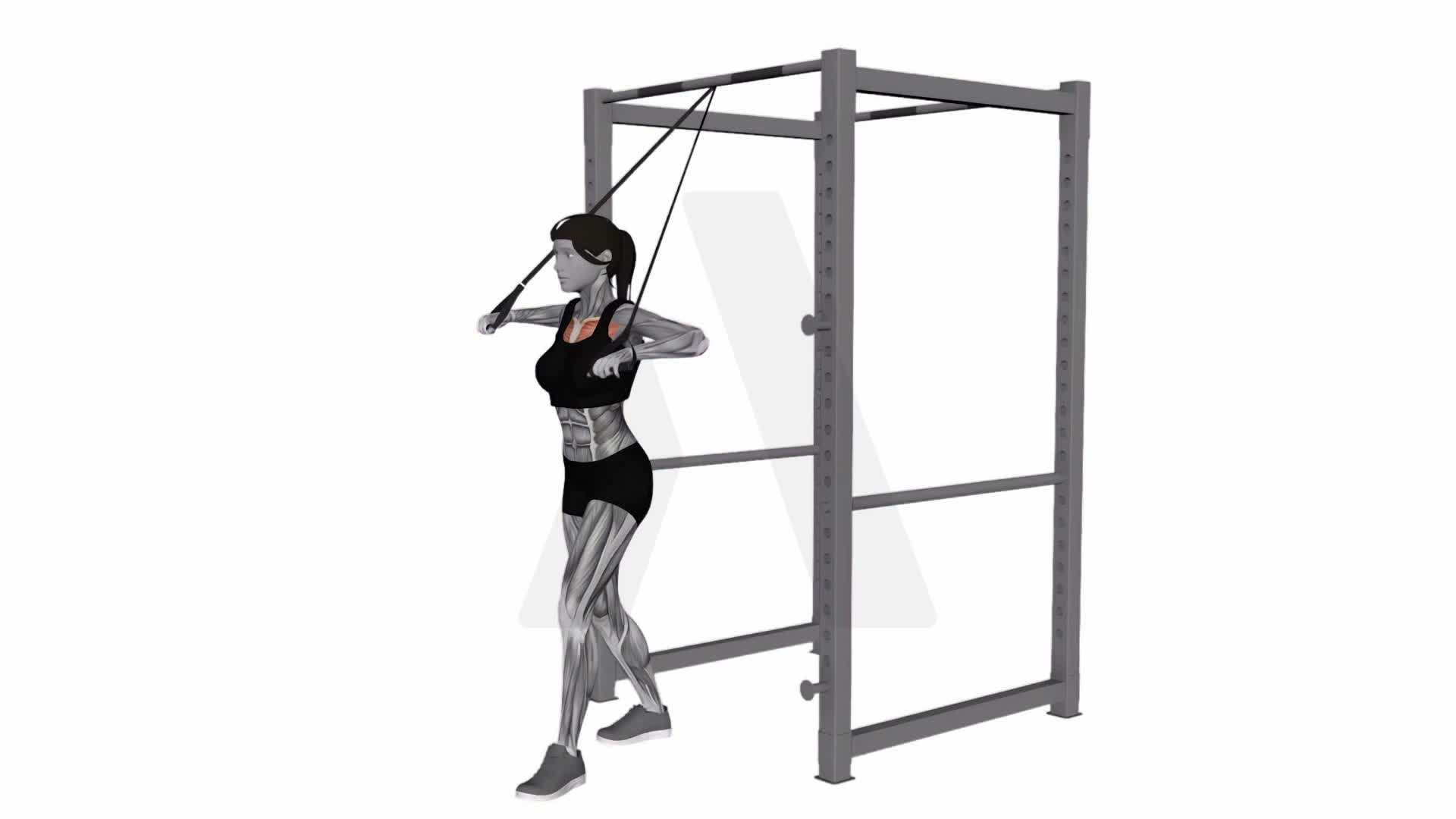 Band Low Alternate Chest Press exercise demonstration