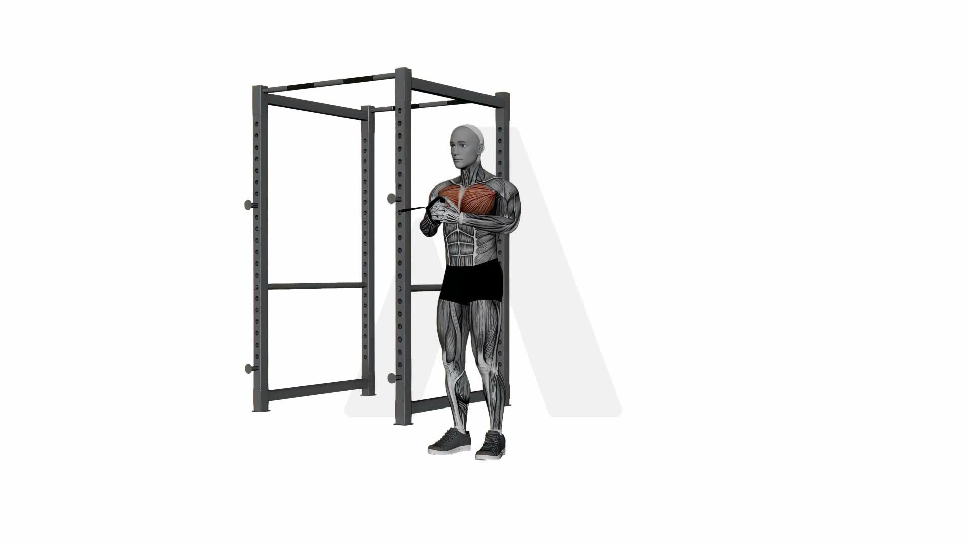 Band Pallof Press exercise demonstration