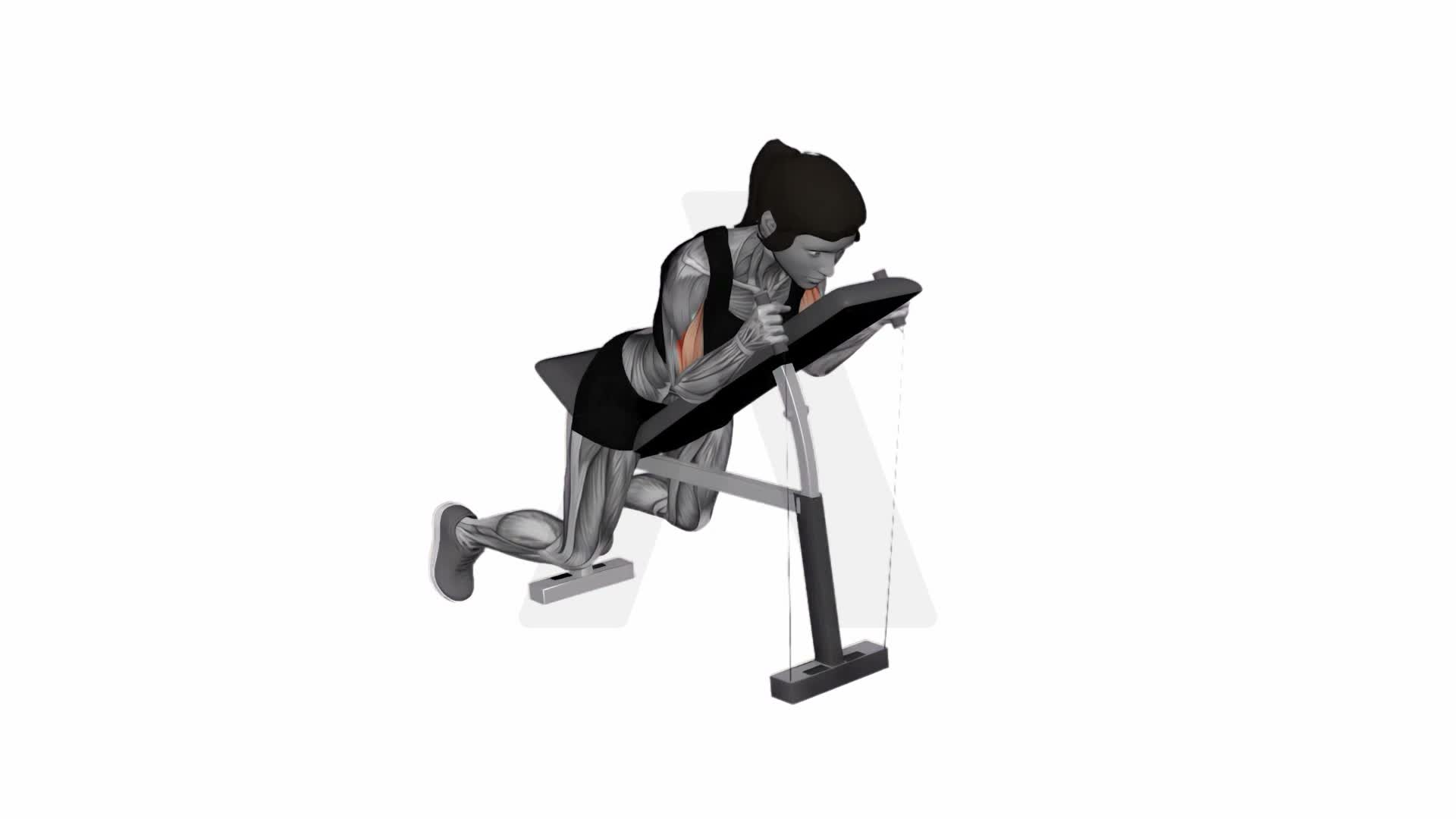 Band Prone Incline Hammer Curl exercise demonstration