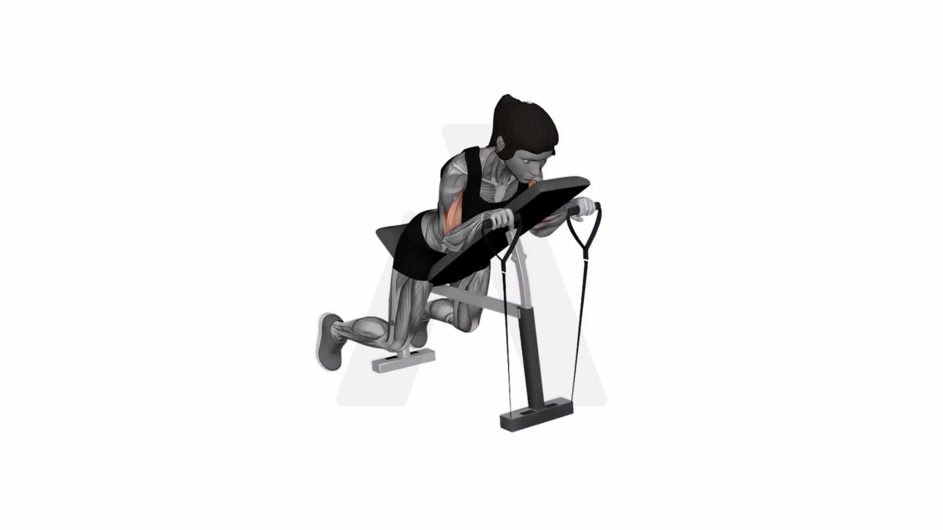 Band Reverse Spider Curl exercise demonstration