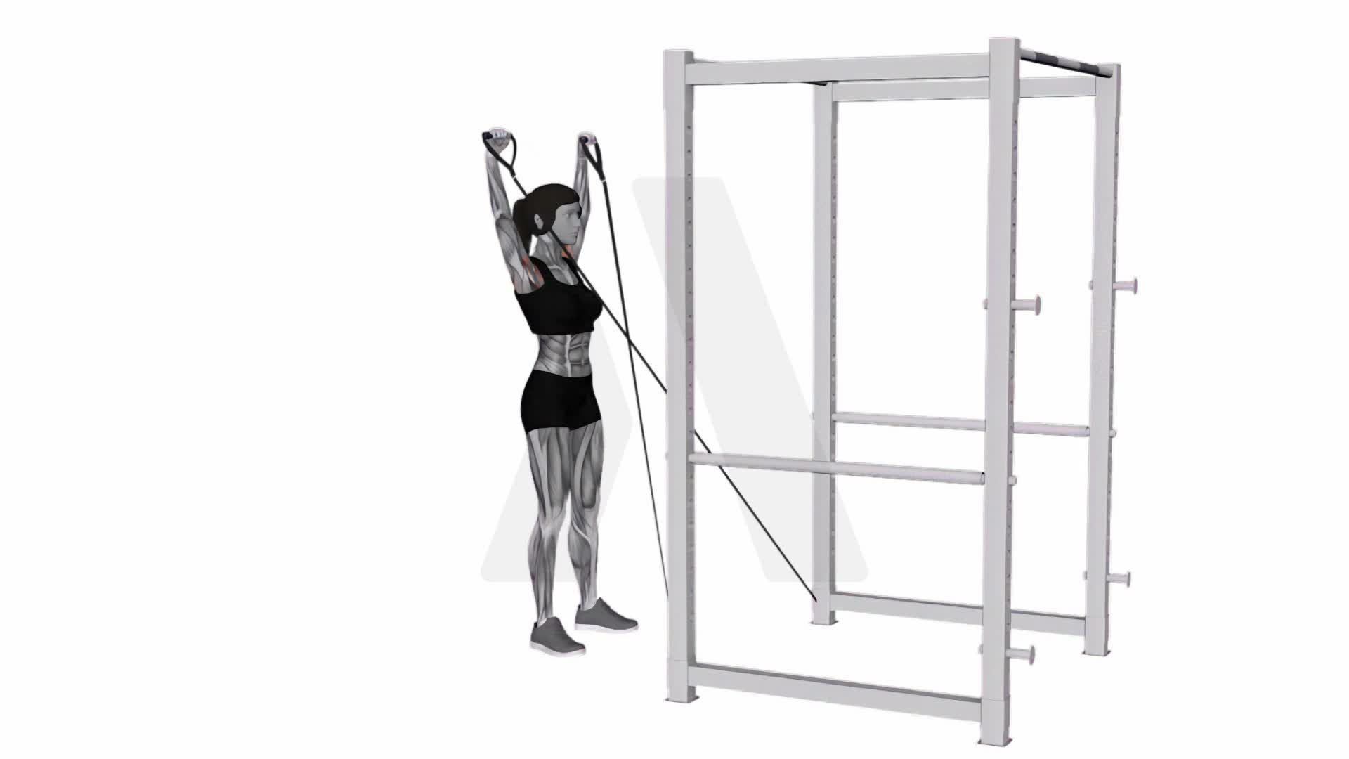 Band Y Raise exercise demonstration