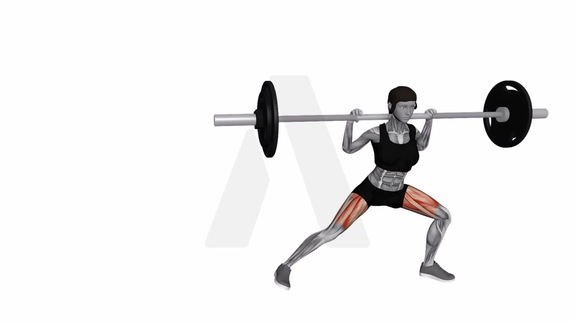 Barbell Lateral Lunge exercise demonstration