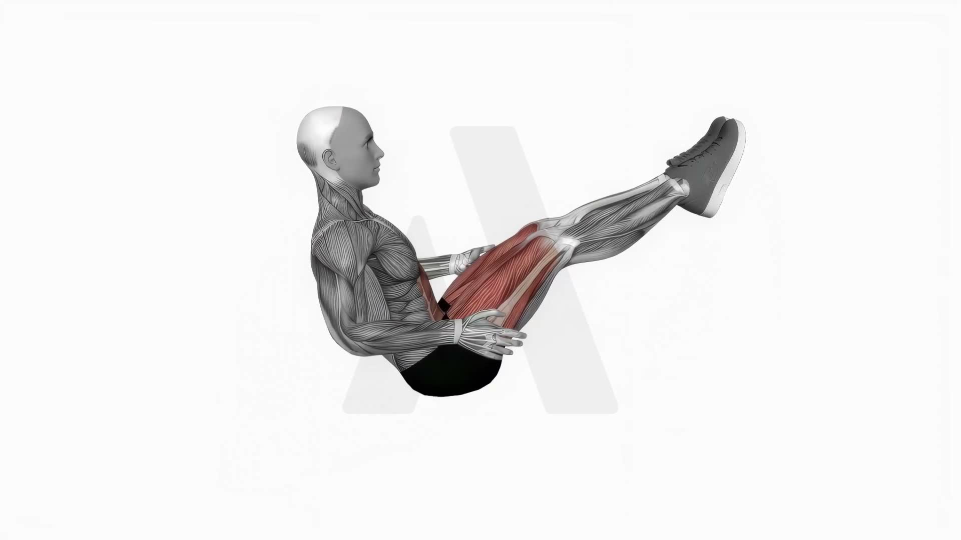 Boat Stretch exercise demonstration