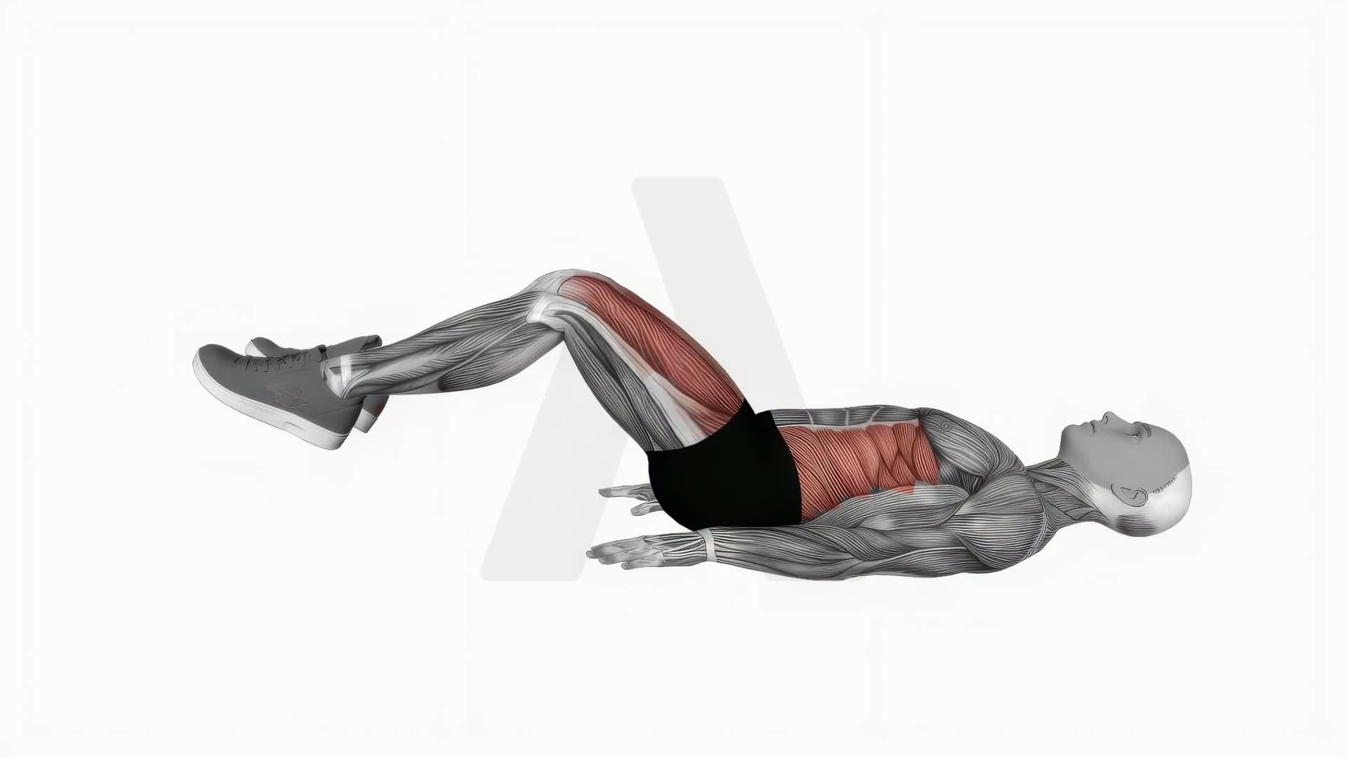 Bottoms Up Half Rep exercise demonstration