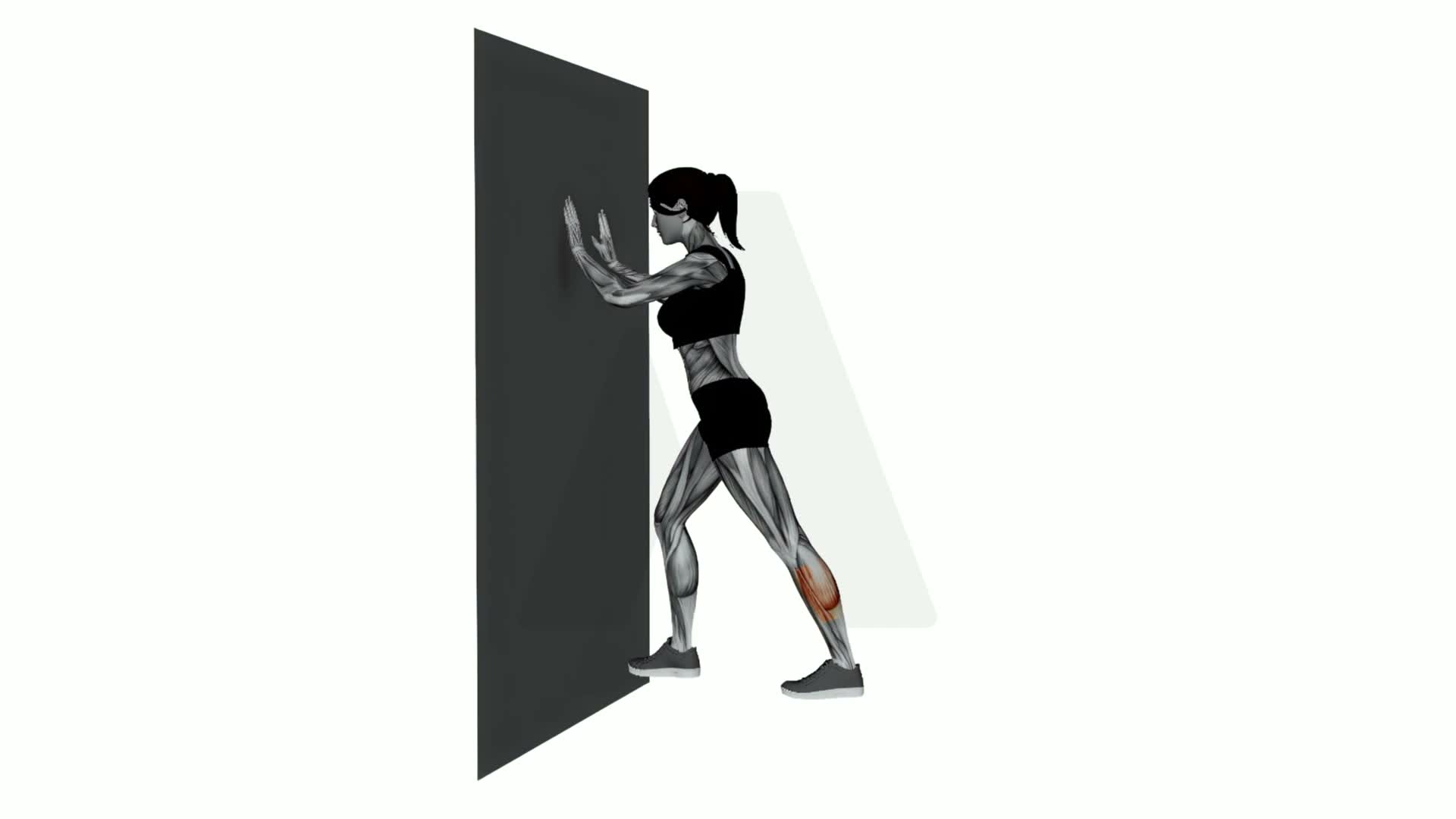 Calve Stretch From Wall To Floor exercise demonstration