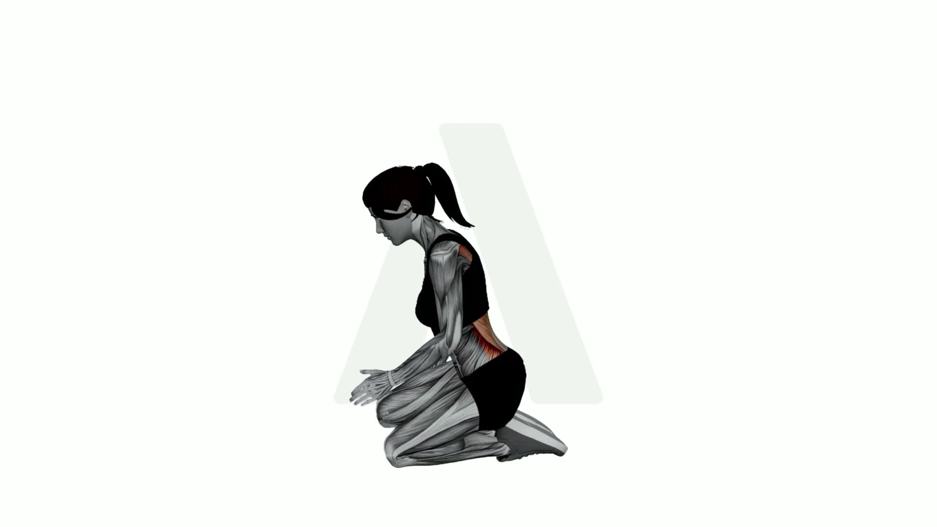 Child Pose Arms Extended Left Right exercise demonstration