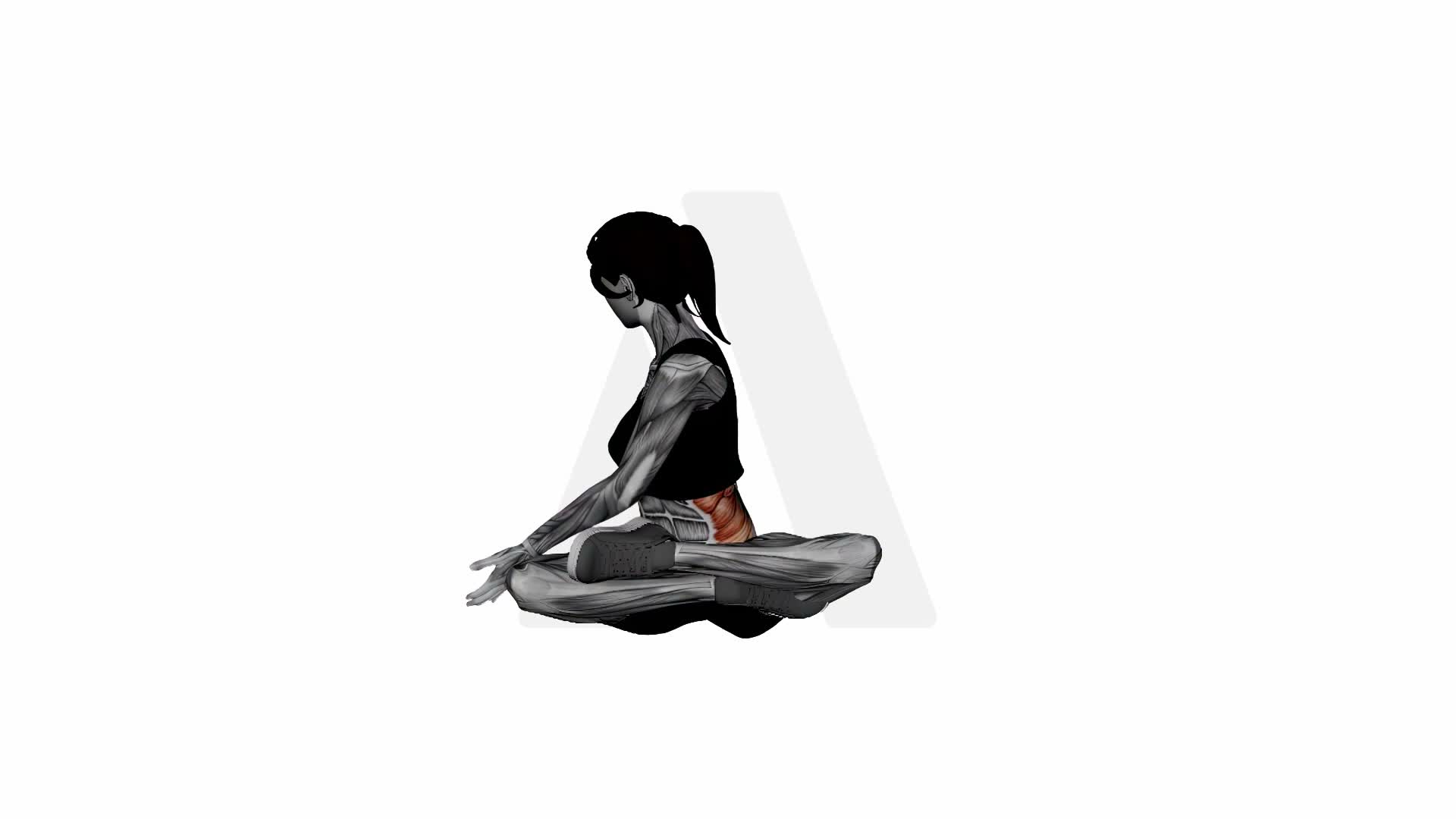 Easy Seated Twist Pose exercise demonstration