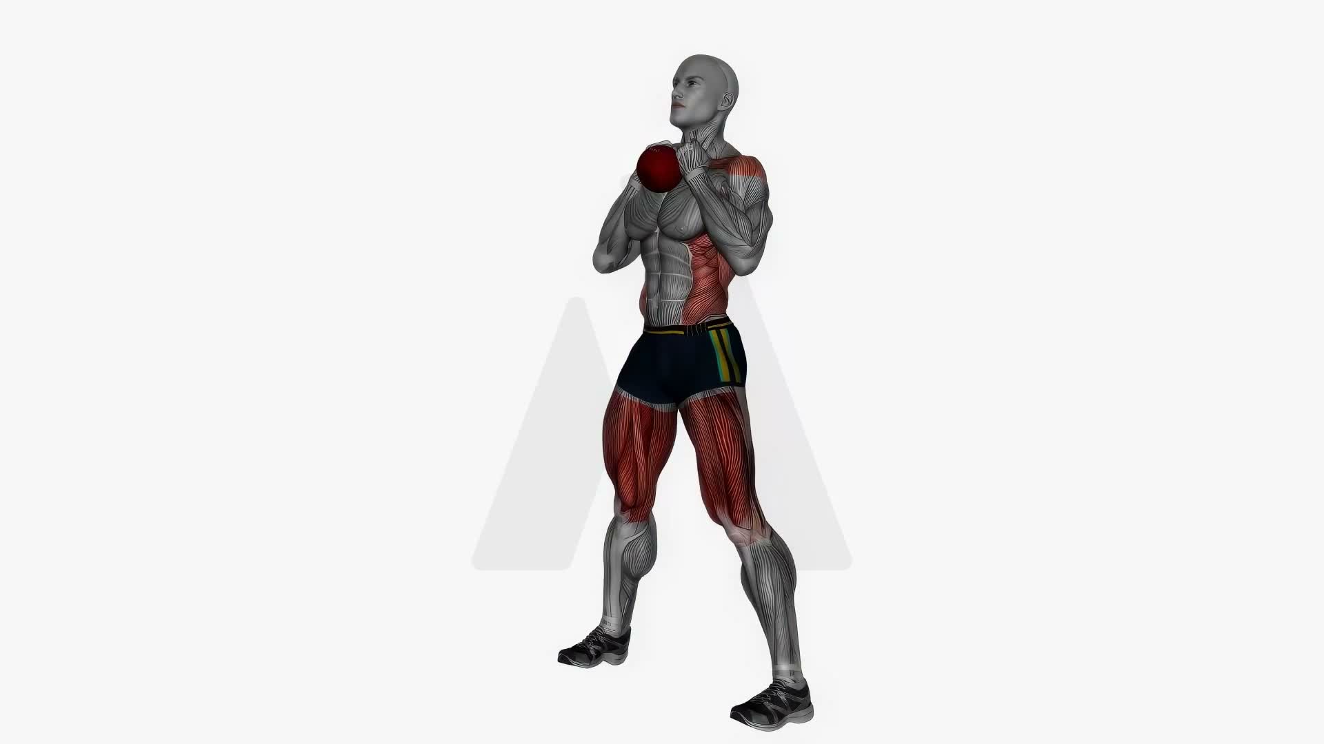 Good Mornings Kettlebell exercise demonstration