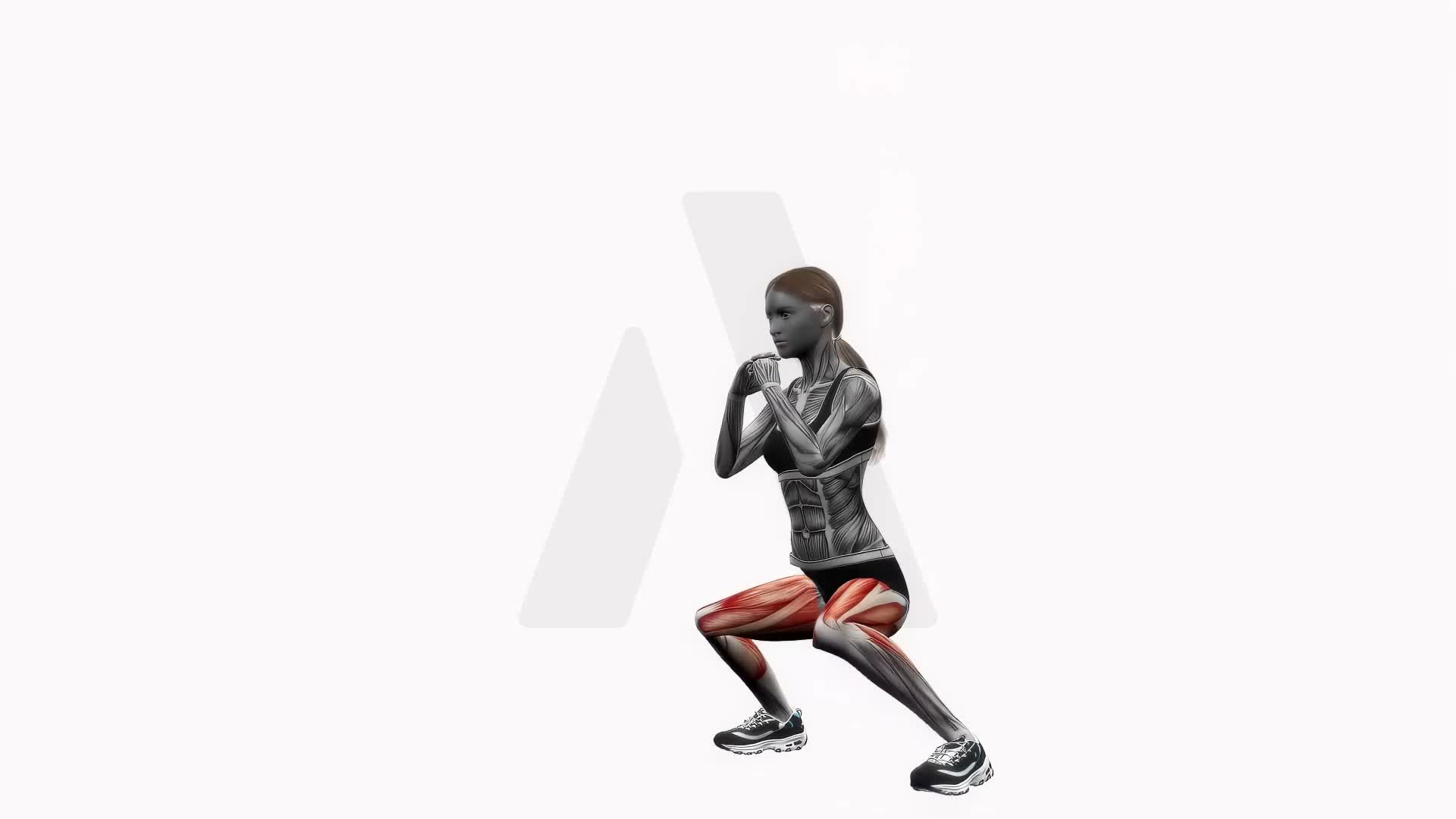 In And Out Squats Jump Bodyweight exercise demonstration