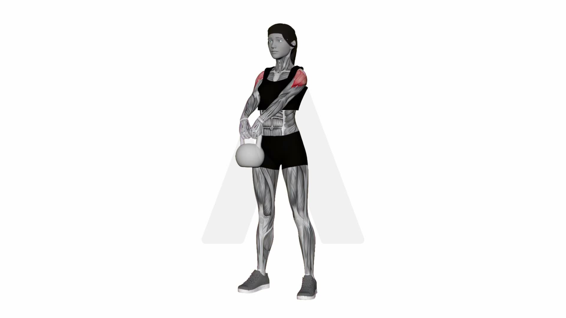 Kettlebell Front Raise exercise demonstration