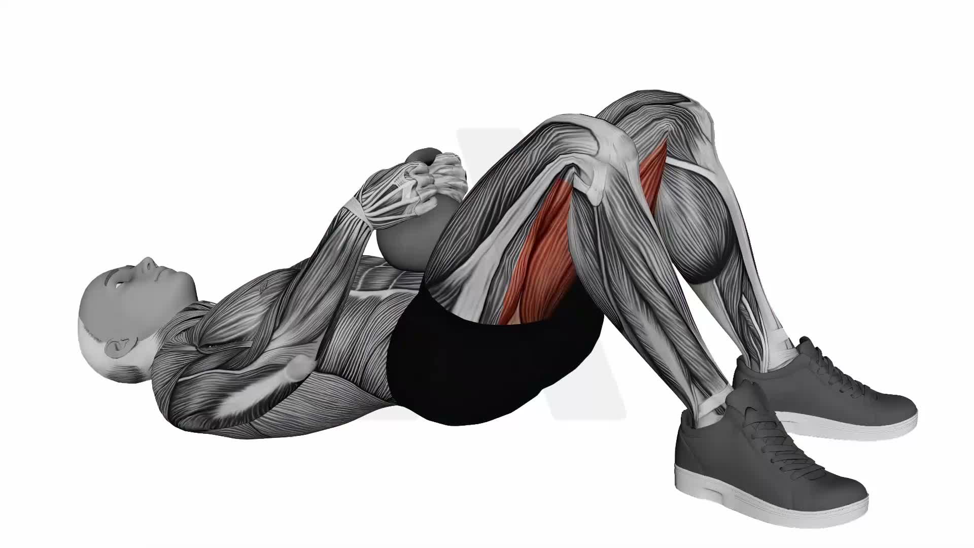 Kettlebell Glute Bridge exercise demonstration