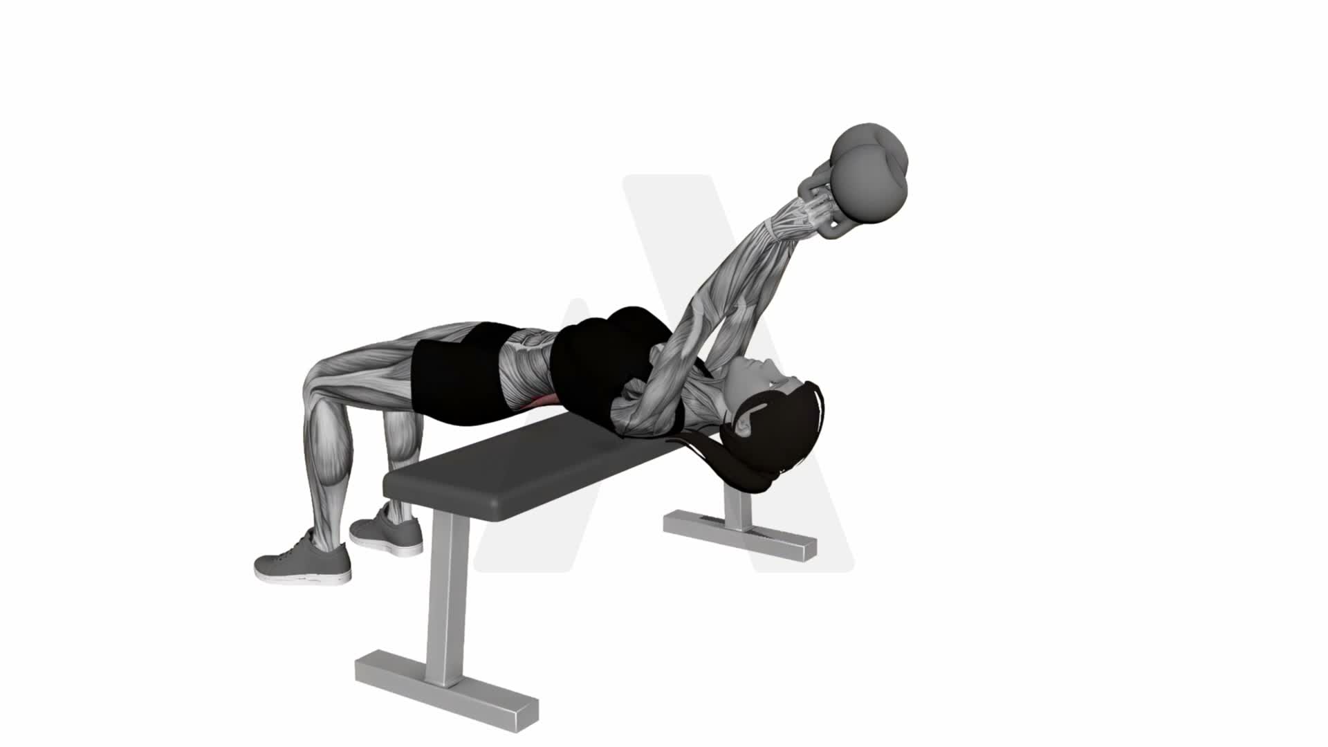 Kettlebell Pullover exercise demonstration