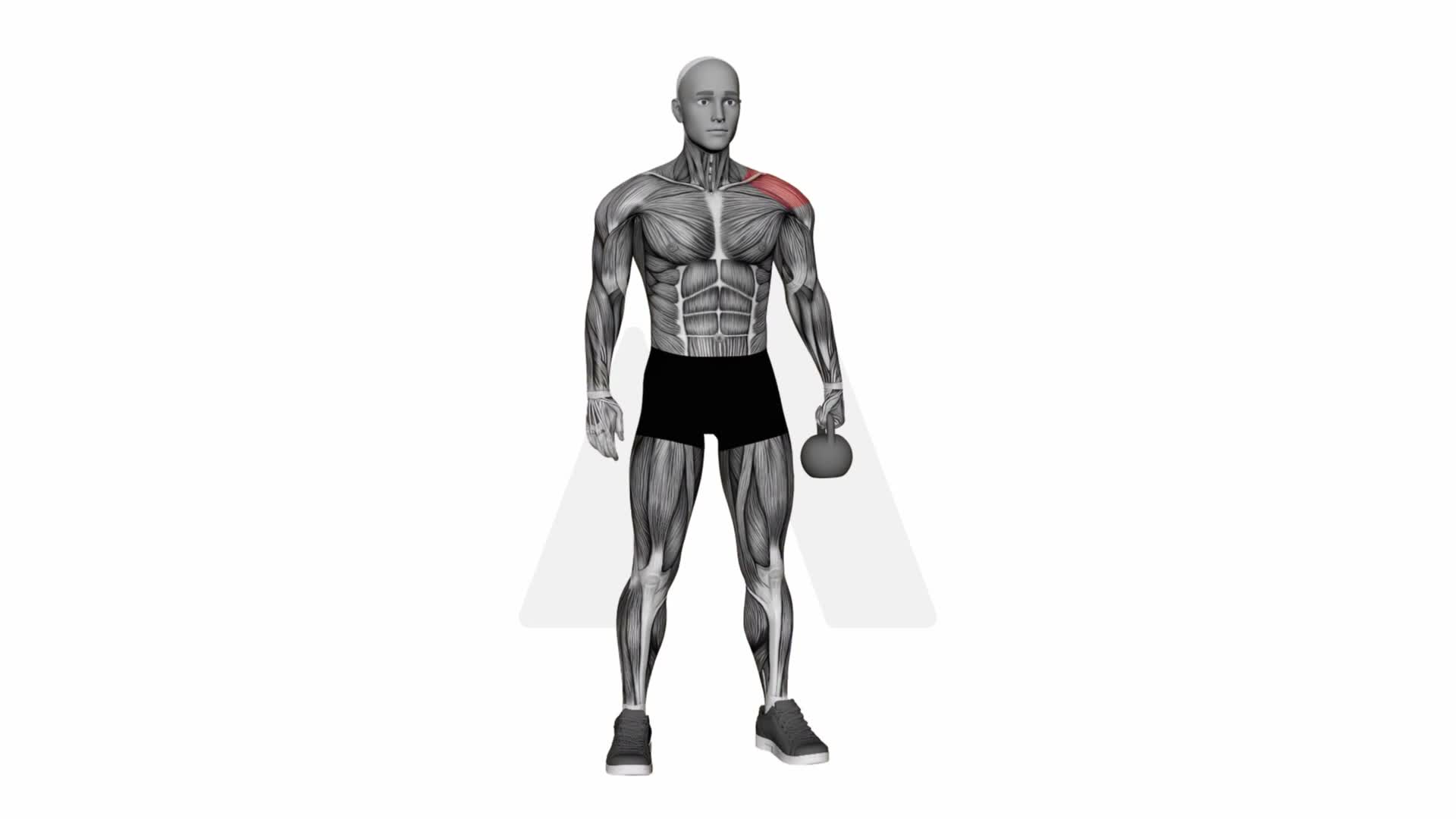 Kettlebell Single Arm Lateral Raise exercise demonstration