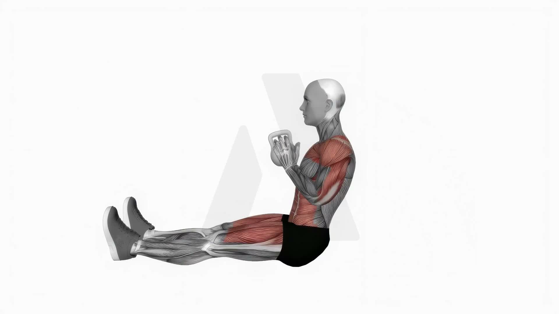 Kettlebell Situp Press exercise demonstration