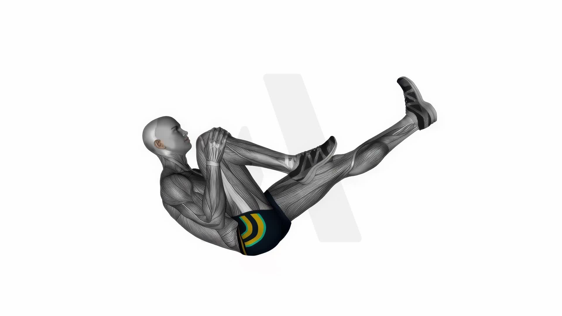 Lying Hip Flexor Stretch exercise demonstration