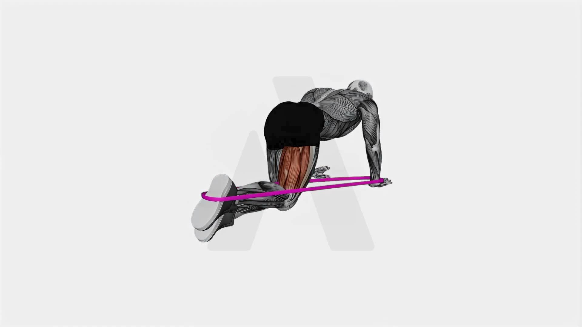 Band Glute Kickback exercise demonstration