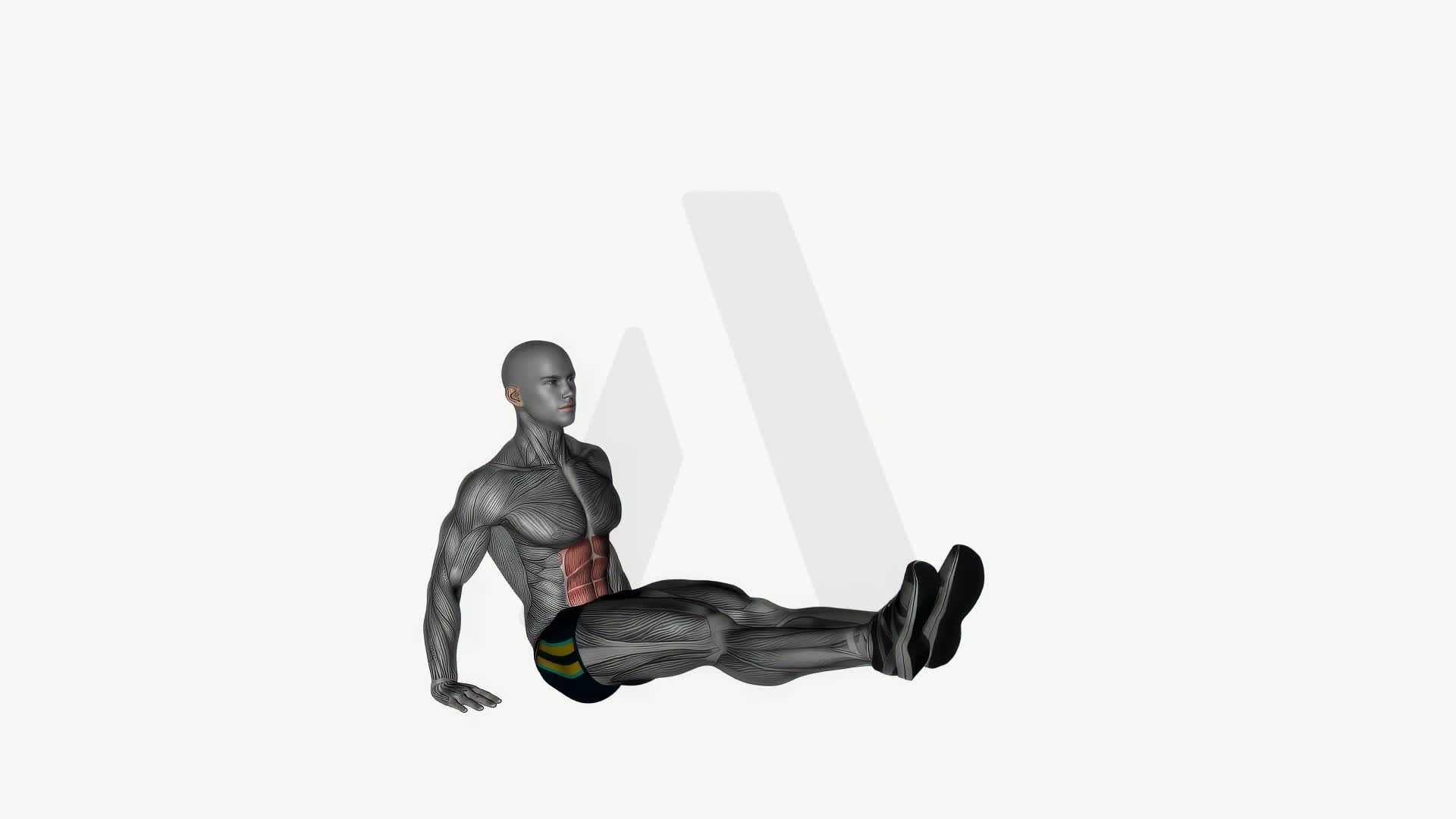 Seated V Up exercise demonstration
