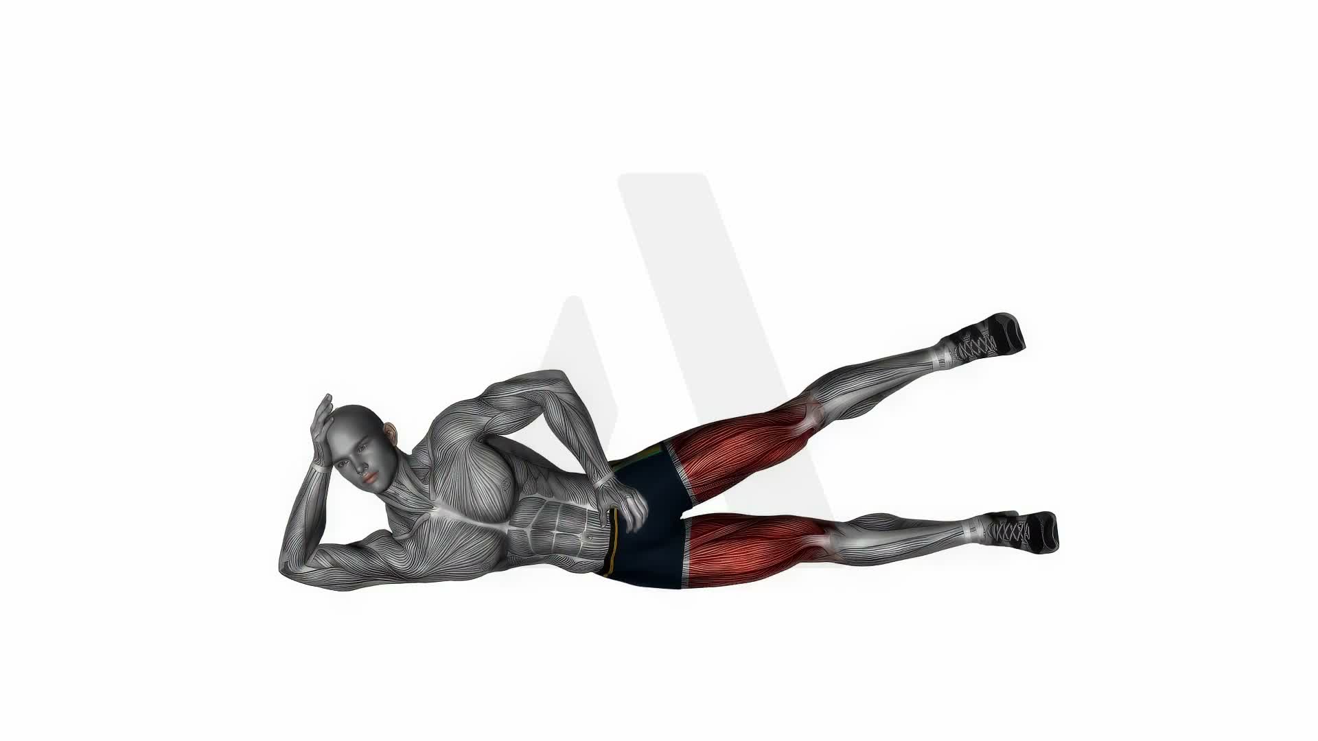 Side Lying Leg Lift Left exercise demonstration