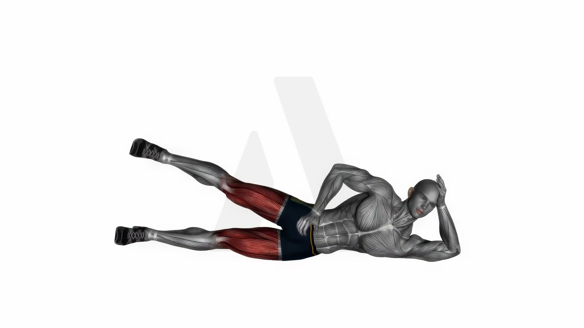 Side Lying Leg Lift Right exercise demonstration