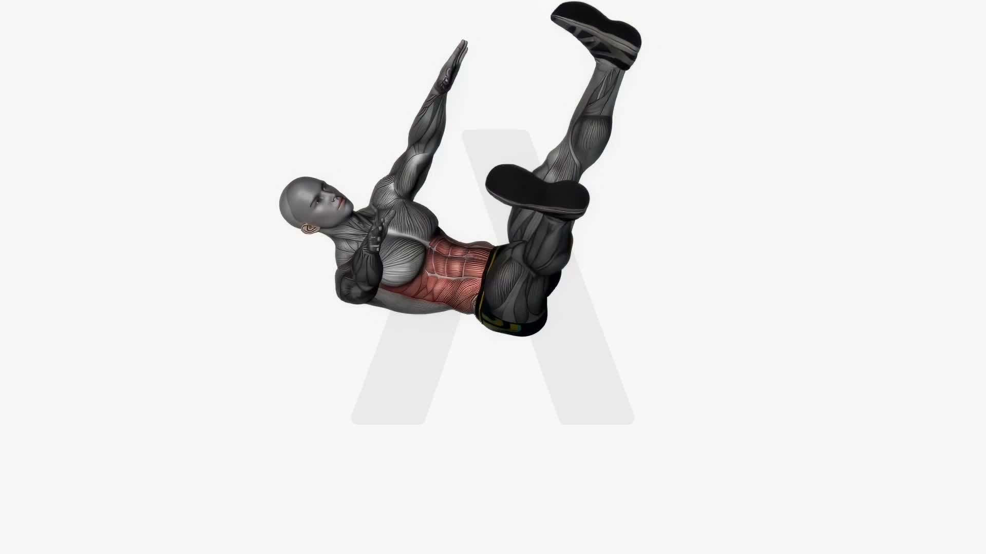Star Crunches exercise demonstration